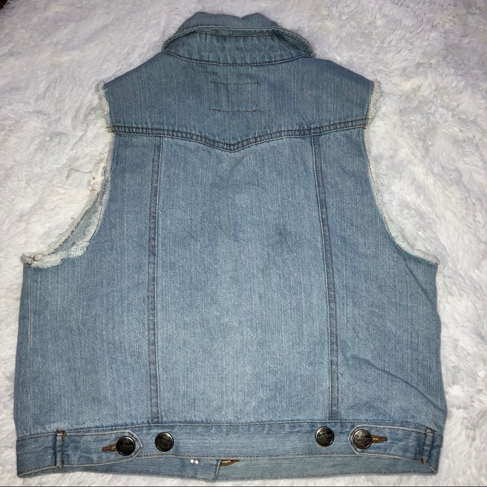 Junior Blue Jean Vest by Iris - Picture 2 of 7